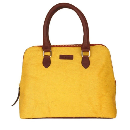 Pochette Half Moon Bag (Lemony Fur Pattern)-Pure Leather