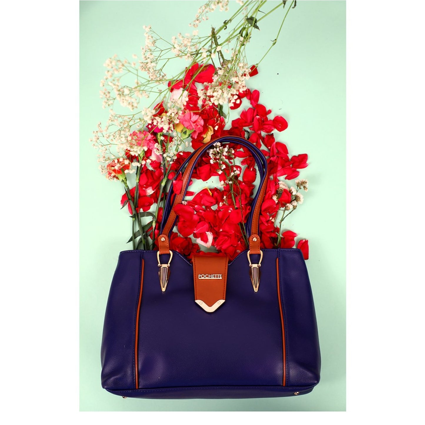 Pochette Midnight Blue Handbag. - HANDBAGS