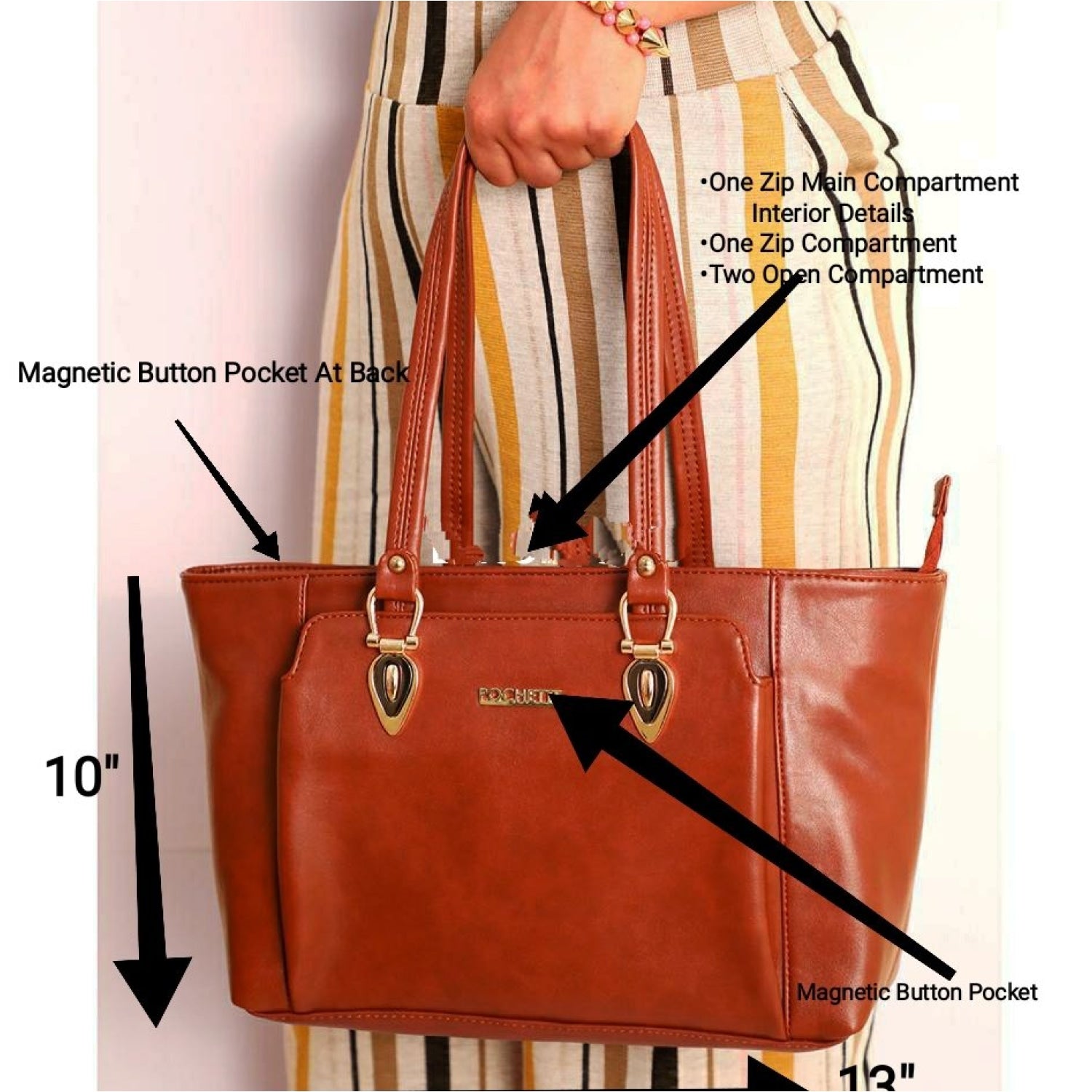 Pochette Pecan Handbag. - HANDBAGS