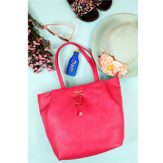 Pochette Pink Bucket Tote - tote bag shoulder bag