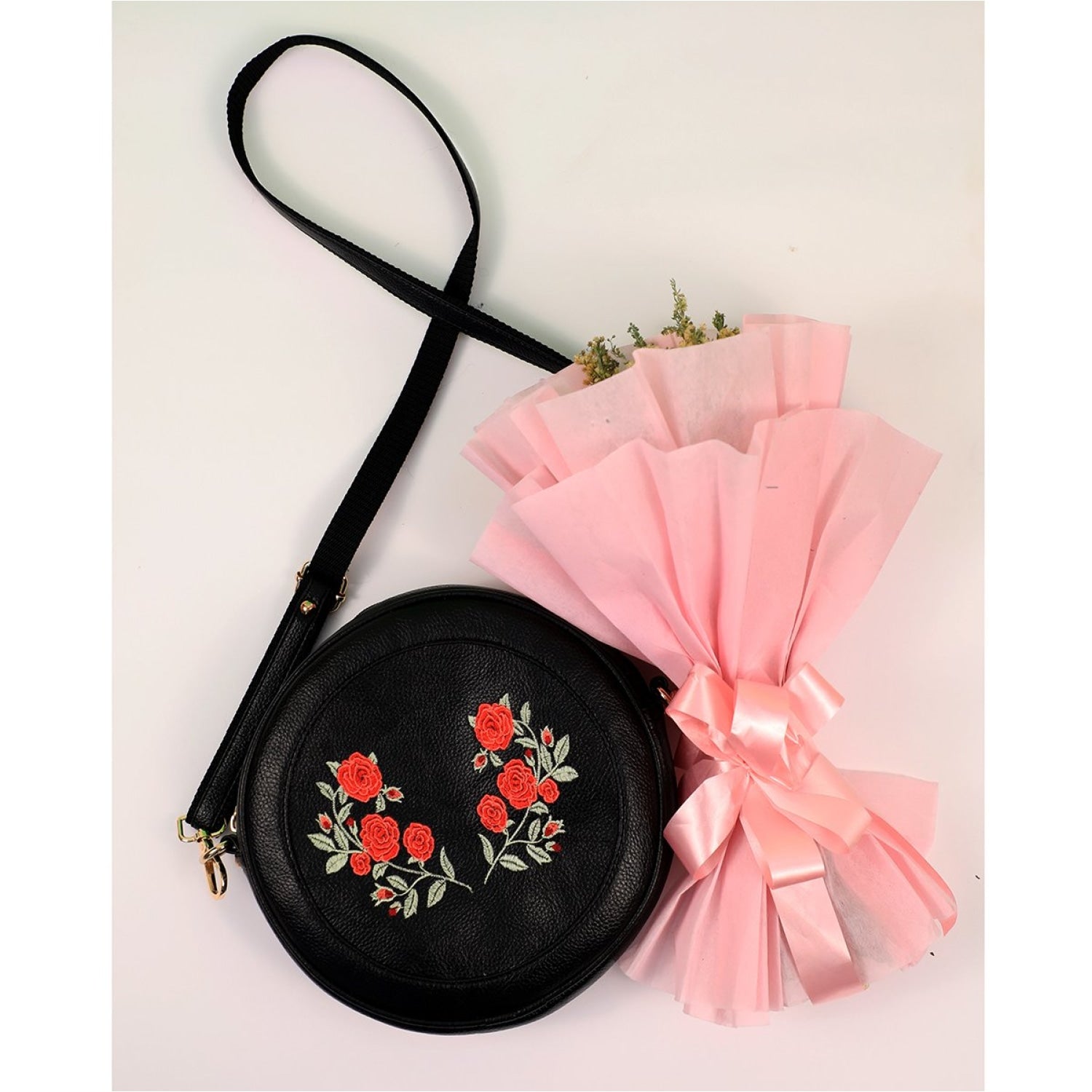 Pochette Rose Sling Bag (embroidery) - SLING BAG