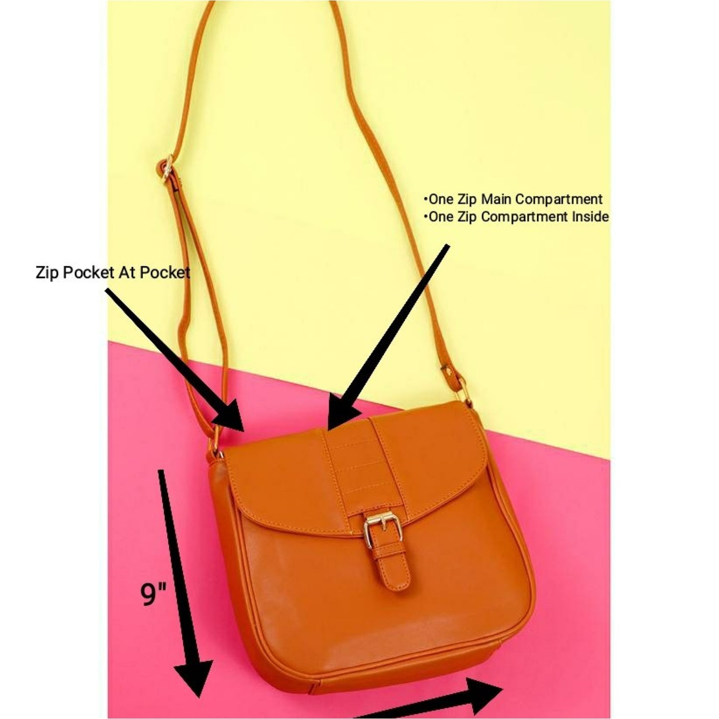 Pochette Tan Sling Bag. - SLING BAG