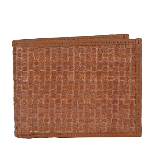 Pochette Weaved Men’s Tan Wallet - wallets